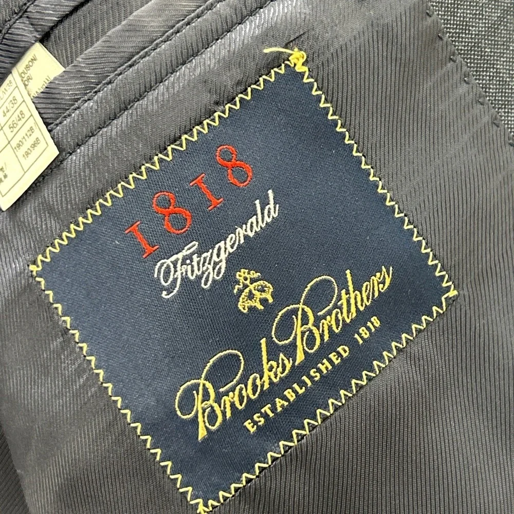 Brooks Brothers Fitzgerald Vitale Barberis Canonico Blazer Jacket Men's Size 44L